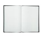 Registre 36x22,5cm 5x5 folioté 300 pages - Noir