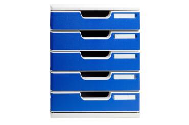 MULTIDRAWER SYSTEM /5 x 54 mm light grey/blue