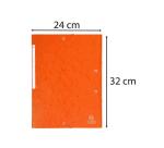 Chemise à élastiques Maxi capacity carte lustrée 425gm2 - A4 - Orange