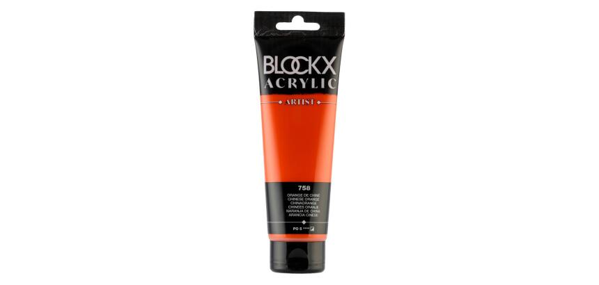 Peinture acrylique fine tube 120ml - Orange de Chine