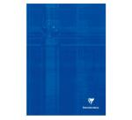 Cahier brochure rembordée rigide A4 192 pages grands carreaux - Assortis