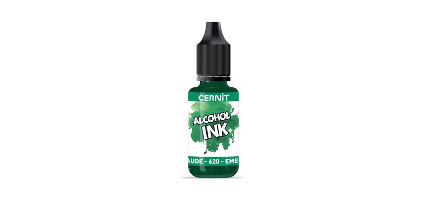 Cernit encre à l'alcool 20 ml Vert émeraude - Vert émeraude