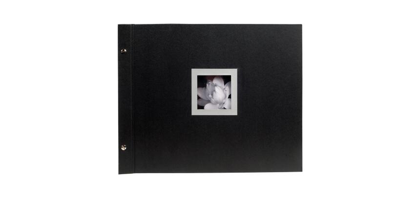 Album photos à vis rechargeable 40 pages noires Ceremony - 37x29 cm - Noir