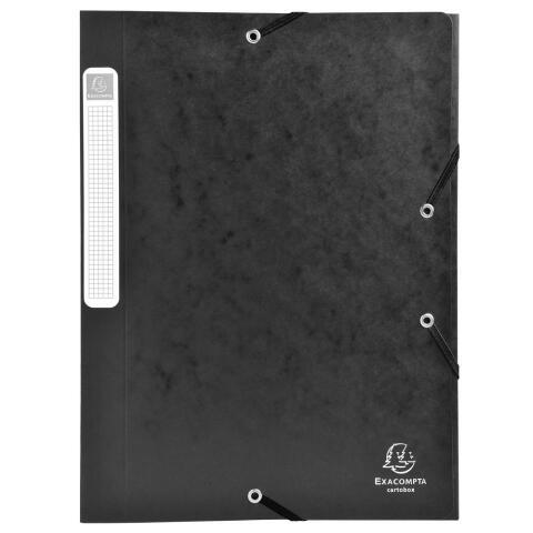 Cartobox® Cartulina lustrada 7/10e - 600 g/m2 - Lomo: 40 mm - Formato de documento: A4 - Tamaño: 25x33cm - Negro