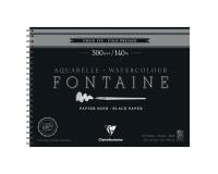 Fontaine Noir album spiralé 12F 30x40cm 300g grain fin