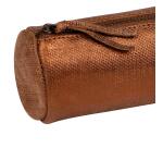 KLEO-PATHRA CUIR Trousse ronde Ø5,5x22 cm Bronze