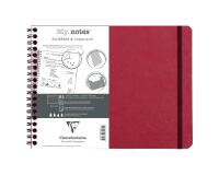 My.Notes Age Bag cahier reliure intégrale à marges détachables B5 paysage 120 pages détachables DOT + cadre en-tête - Rouge