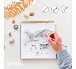 Carnet de coloriage Wild 6 - Bleu