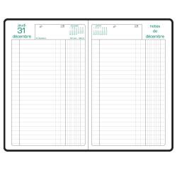 Agenda de bureau Carré Euro et cents Barbara 13,5 x 21 cm Journalier Janvier à décembre 2026 - Couleurs assorties