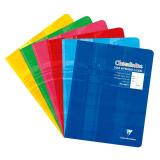 Cahier piqué 17x22 cm 32 pages double ligne 2 mm + interligne verticale + marge - Assortis