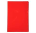 Etui carton de 100 pochettes coin PVC lisse haute résistance 13/100e - A4 - Rouge