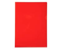 Estuche Exacompta cartón de 100 fundas uñeros PVC liso alta resistencia 13x100º - A4 - Rojo