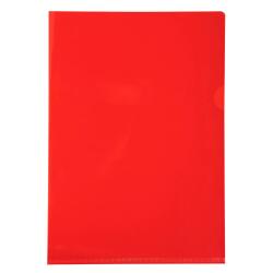 Pk 100 Cut Flush Fldr PVC A4 0.13mm Ast - Red