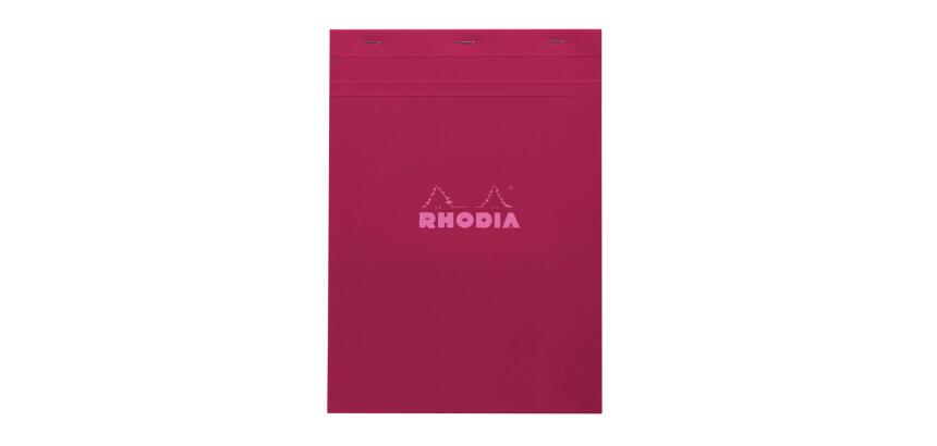 Bloc agrafé Rhodia Couleurs Prune N°18 A4 21x29,7 cm - Prune