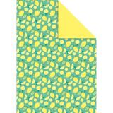 DECORATIV', Paquet de 25 feuilles 160g/m2 au format 21x29,7cm - Fraîcheur citron 2 - Multicolore