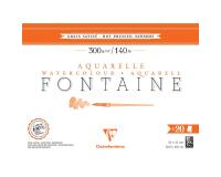 Fontaine bloc collé 4 côtés 20F 31x41cm 300g grain satiné