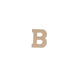 Lettre B kraft 20cm - Kraft