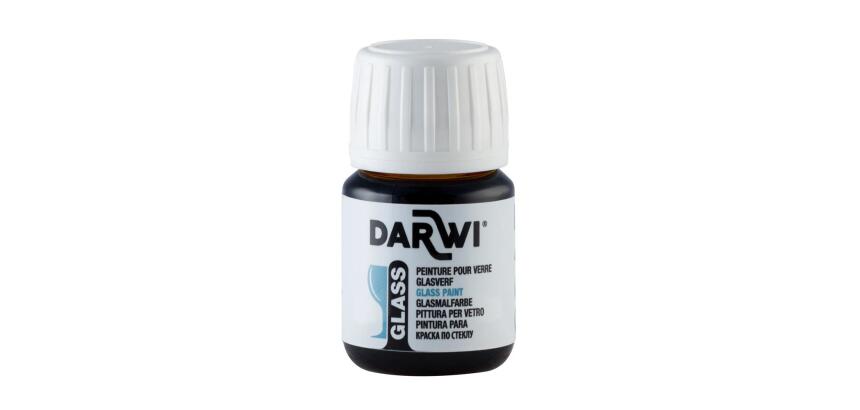 DARWI Flacon de 30 ml de Peinture sur Verre - vermillon