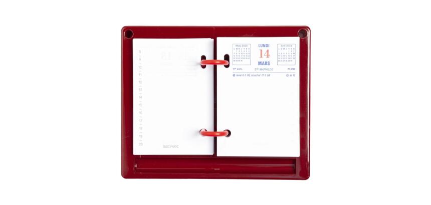 Socle en plastique bordeaux pour Bloc-pratic - Bordeaux