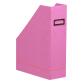 Rhodiarama porte-revues simili cuir italien 10x25x31 cm - Lilas