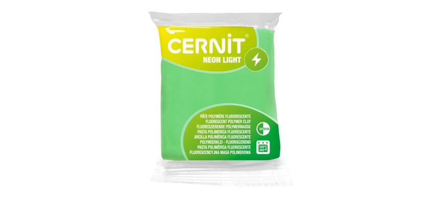 Pâte à modeler à cuire Cernit NEON LIGHT 56