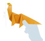 Boîte créative, Origami dino - Vert