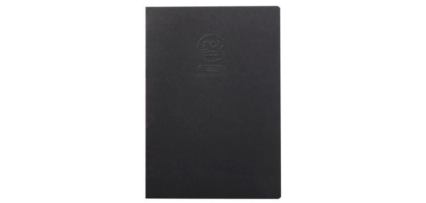 Crok'Book carnet piqué 20F A4 160g F - Noir