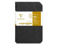 Set de 2 carnets piqués Age Bag 9x14 96 pages ligné - Noir