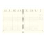 Agenda de bureau Eurotime 18S spiralé Duo Kaa 15 x 17 cm Semainier Janvier à décembre 2026 - Bleu