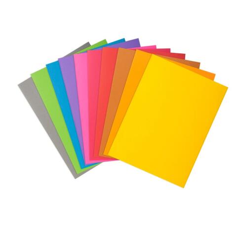 Paquete de 30 Subcarpetas de papel Rock''s 80 g/m2 - Colores surtidos