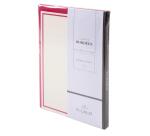 Ensemble 10 cartes + 10 enveloppes C6 Bordées, SOUS SACHET - Framboise