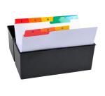 Intercalaires pour boite à fiches, imprimés de A à Z carte blanche 160g 25 compartiments- A6 - Blanc