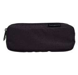 Pencil case rectangle 2comp Dobble black - Black