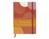Terracotta, DaytoDay journal A5 14,8x21 cm, 192 pages, dot, pochette à soufflet au dos, marquepage, fermeture élastique, ass.