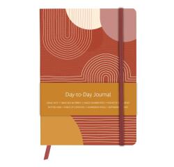 Terracotta, DaytoDay journal A5 14,8x21 cm, 192 pages, dot, pochette à soufflet au dos, marquepage, fermeture élastique, ass.