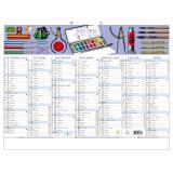 Calendrier Ecriture 43 x 33,5 cm Septembre 2025 à Septembre 2026