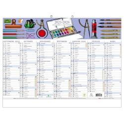 Calendrier Ecriture 43 x 33,5 cm Septembre 2025 à Septembre 2026
