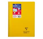 Cahier reliure intégrale enveloppante Koverbook A4 160 pages petits carreaux couverture polypropylène transparent - Assortis