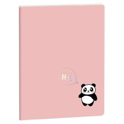 Notebook Cute Friends ligné Panda 15 x 21 cm - Visuel