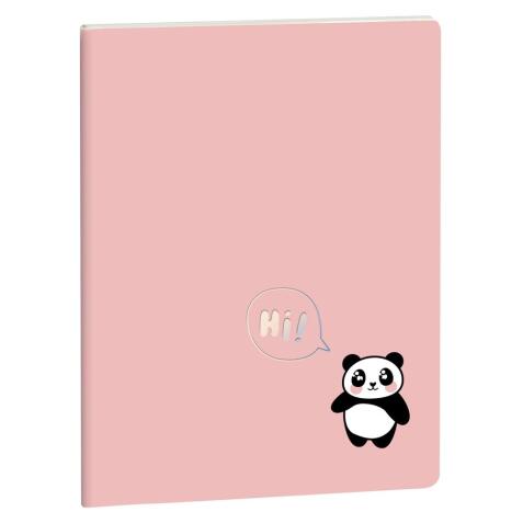Notebook Cute Friends ligné Panda 15 x 21 cm - Visuel