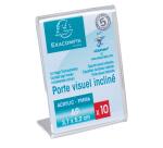 Lot de 10 porte-étiquettes A9 vertical - Cristal