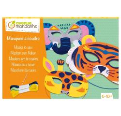 Boîte créative, Masques à coudre, Animaux de la savane