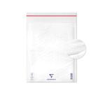 Boite de 100 Pochettes Blanches Matelassées de Film à Bulles 240x330 mm - Auto-adhésives - Blanc