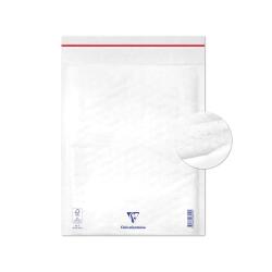 Boite de 100 Pochettes Blanches Matelassées de Film à Bulles 240x330 mm - Auto-adhésives - Blanc