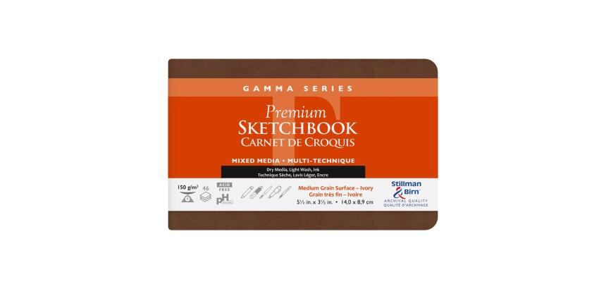 Gamma Series carnet souple 46F 14x8,9cm 150g - Ivoire