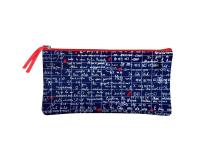 Le Mur des Je t'aime, Trousse plate en simili cuir 22x11 cm