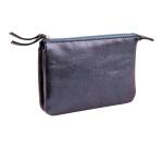 CUIRISÉ Petite Pochette 2 compartiments 13x9 cm - Pétrole