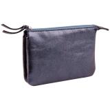 CUIRISÉ Petite Pochette 2 compartiments 13x9 cm - Pétrole