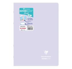 Genietschriften Koverbook Blush A4 96 pagina's gelijnd omslag van ondoorzichtig polypropyleen in twee kleuren - Lila/Lindegroen