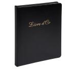 Gästebuch Alpillez, 70 Blatt schwarz, 26x22 cm, Hochformat